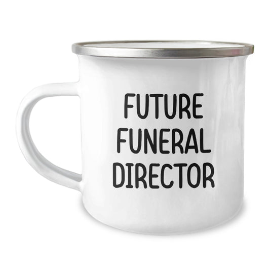 Gifts from Family for Future Funeral Director - Inspirational Camping Mug for Graduation, 'May You Never Forget Where You Came From', 12 oz Stainless Steel with Enamel Finish - Image 1