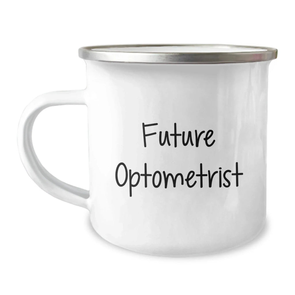 Funny Optometrist Gifts for Men, Christmas Unique Gifts from Friends to Optometrist, Camping Mug with 'Becoming a Future Optometrist'