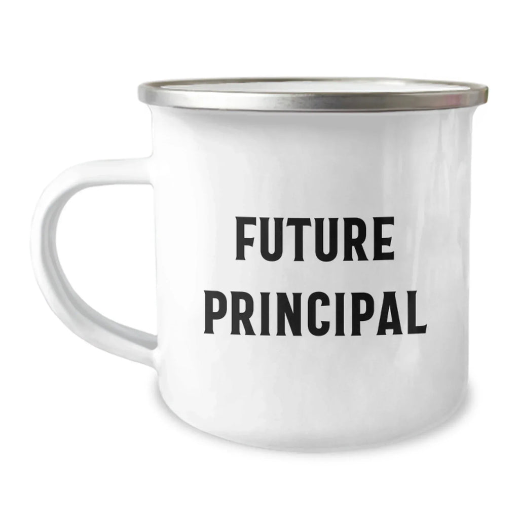 Funny Principal Camping Mug, Gifts from Friends to Future Principals, Birthday Unique Gifts for Men, Women, Coworkers, Family