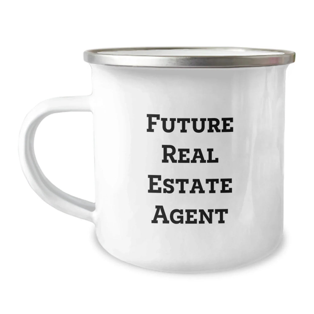 Funny Real Estate Agent Camping Mug Gifts from Friends for Men, Unique Christmas Memorable Presents