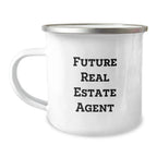Funny Real Estate Agent Camping Mug Gifts from Friends for Men, Unique Christmas Memorable Presents