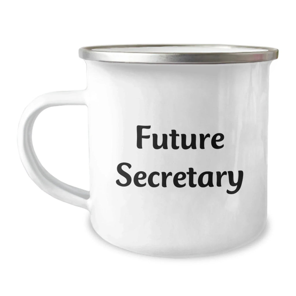 Funny Future Secretary Gifts from Men for Secretary - Camping Mug for Future Secretary - Christmas Unique Gifts for Secretary