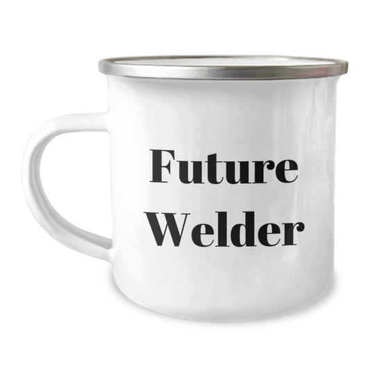 Funny Welder Gifts for Him Christmas Unique Ideas Camping Mug - 'I'm not lazy, I'm just conserving energy for welding' from Friends - Image 1