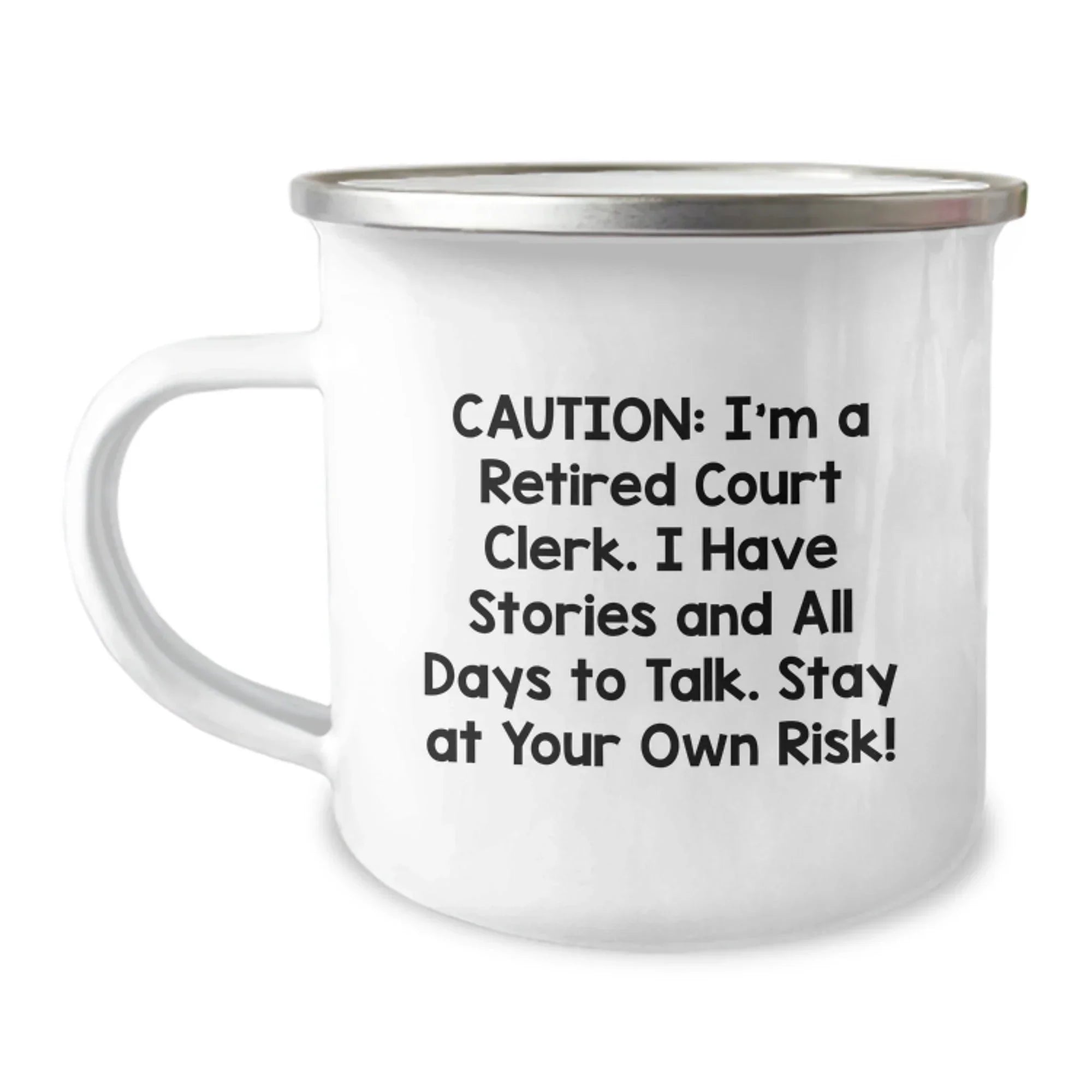 Funny Court Clerk Christmas Camping Mugs - Gifts from Friends for Court Clerks - Court Clerk Humor Mug - Court Clerk Unique Gifts
