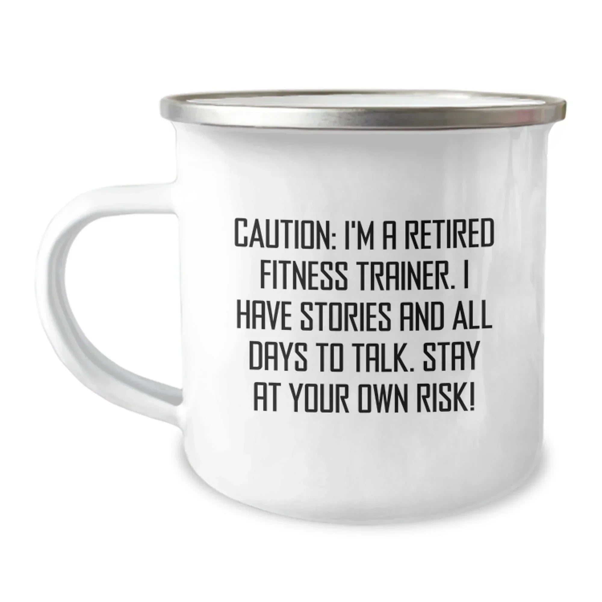 Funny Fitness Trainer Gifts from Friends and Family - Unique Christmas Mugs for Fitness Trainers' Hobbies, Camping, and Outdoor Fun - 'I'm a Retired Fitness Trainer' Quote