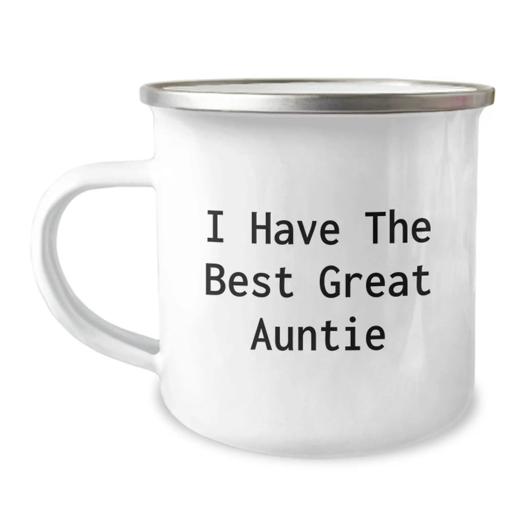 Funny Great Auntie Camping Mug Gifts from Family, for Auntie, Graduation Unique Gifts, Best Camping Mug - Image 1