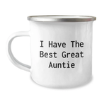 Funny Great Auntie Camping Mug Gifts from Family, for Auntie, Graduation Unique Gifts, Best Camping Mug - Image 1