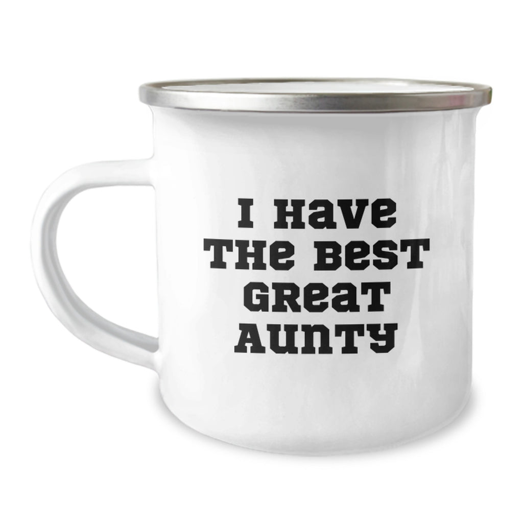 Aunty Gift I Have The Best Great Aunty - Cheerful Camping Mug Keepsake - Image 1
