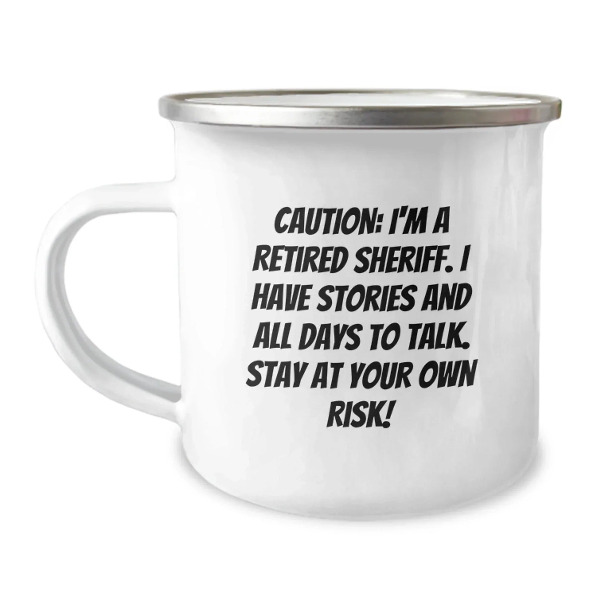 Funny Sheriff Camping Mug, Gifts for Sheriff Friends, Christmas Unique Presents from Men to Family