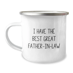 Funny Father-in-law Camping Mug Gifts from Family for Best Great Father-in-law on Birthday - Image 1
