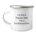 Dachshund Dog Lover Gifts for Dad Men - Funny Camping Mug for Christmas Unique Presents