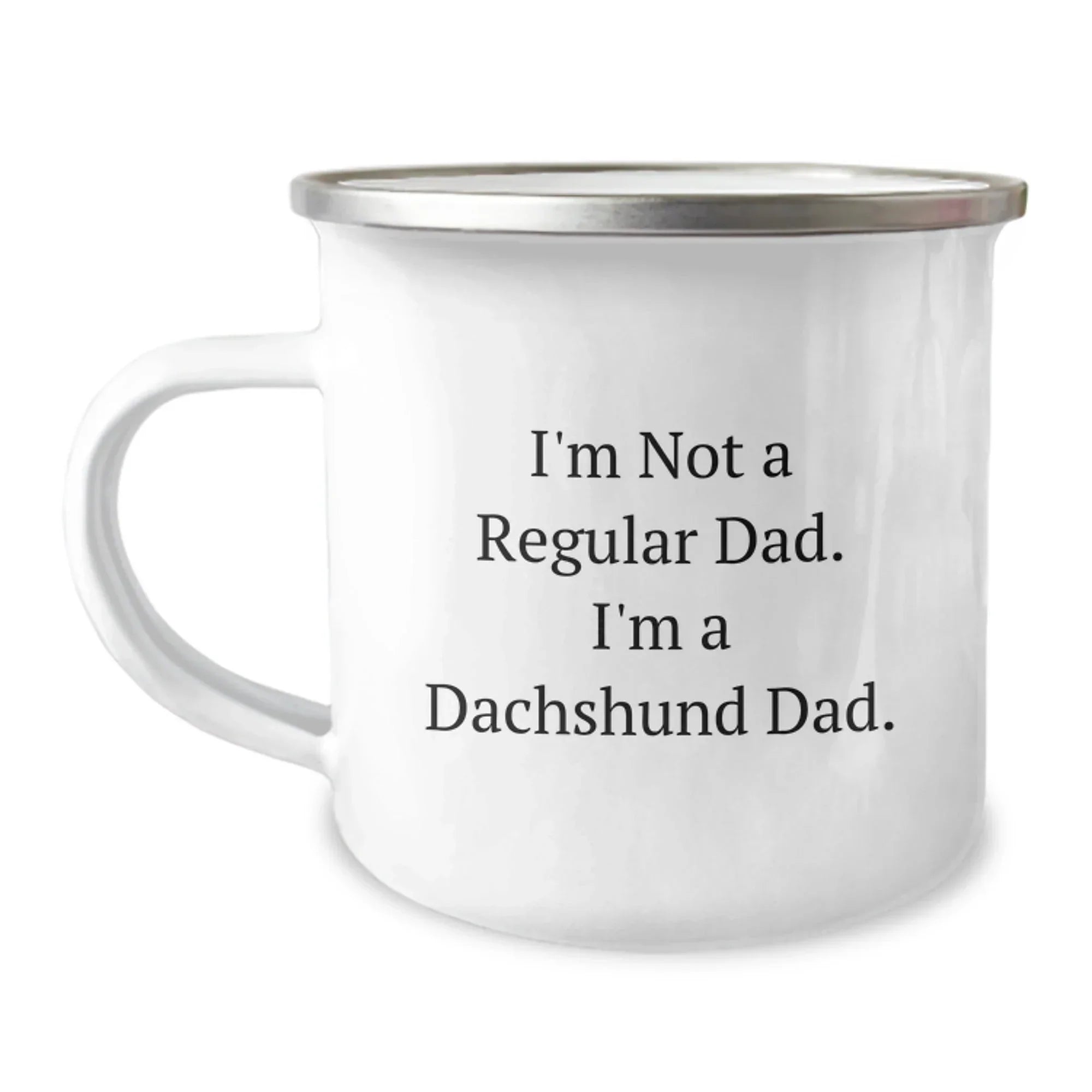 Dachshund Dog Lover Gifts for Dad Men - Funny Camping Mug for Christmas Unique Presents