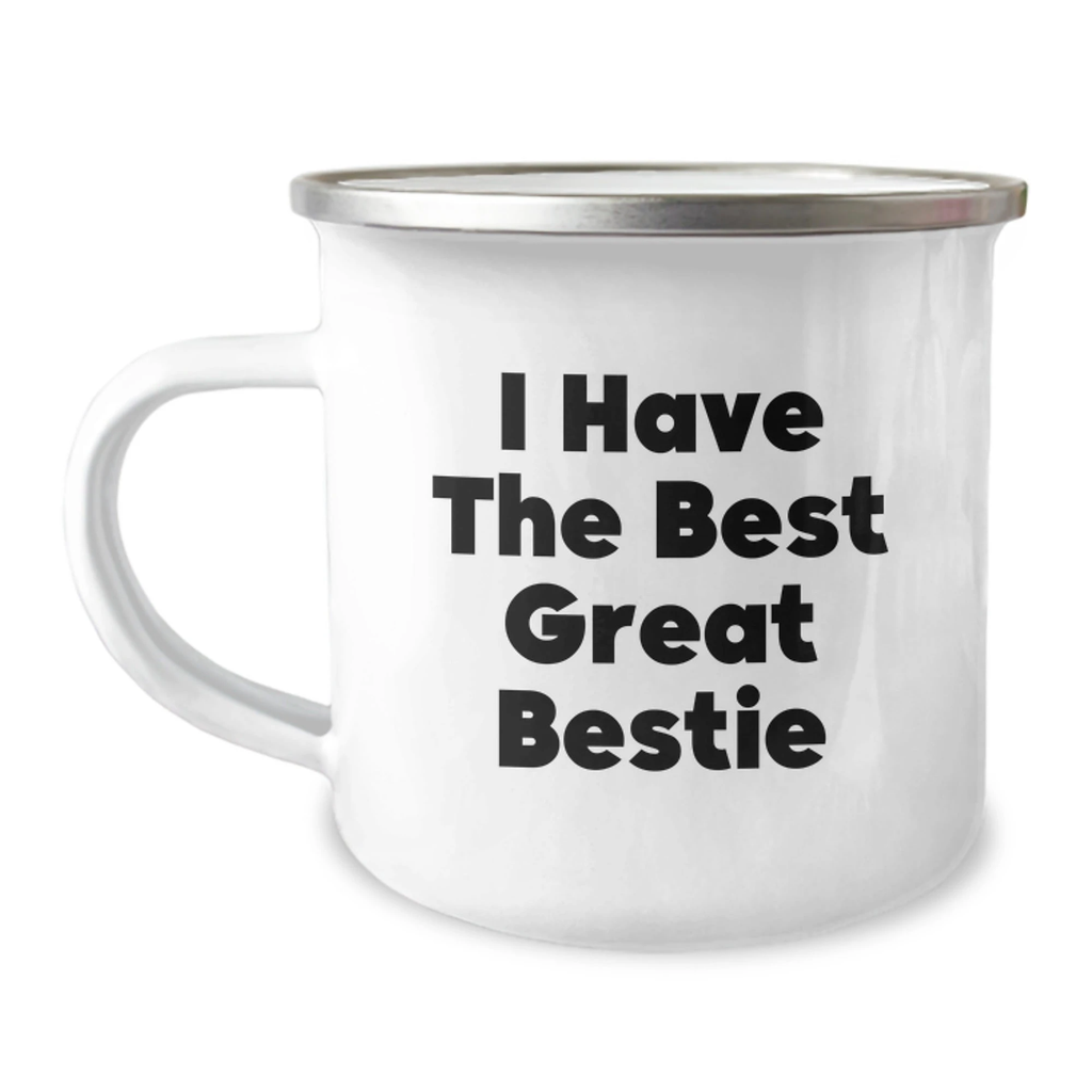 Gifts from Friends, Funny Bestie Quote Camping Mug, Unique Mother's Day Unique Gifts for Bestie - Image 1