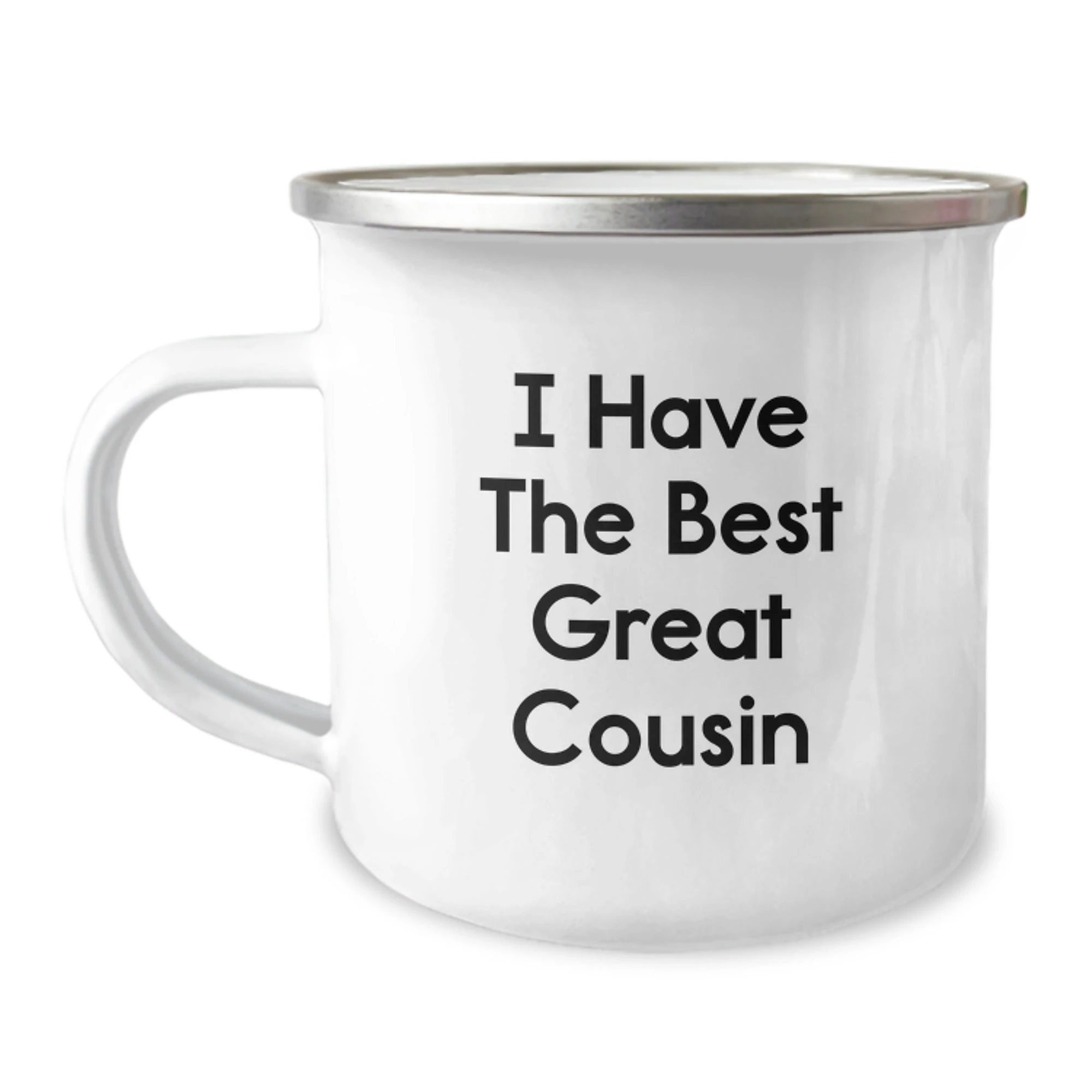 Funny Cousin Gifts for Her, Camping Mug with I Have The Best Great Cousin Quote, Gifts from Family to Cousin for Mother's Day - Image 1