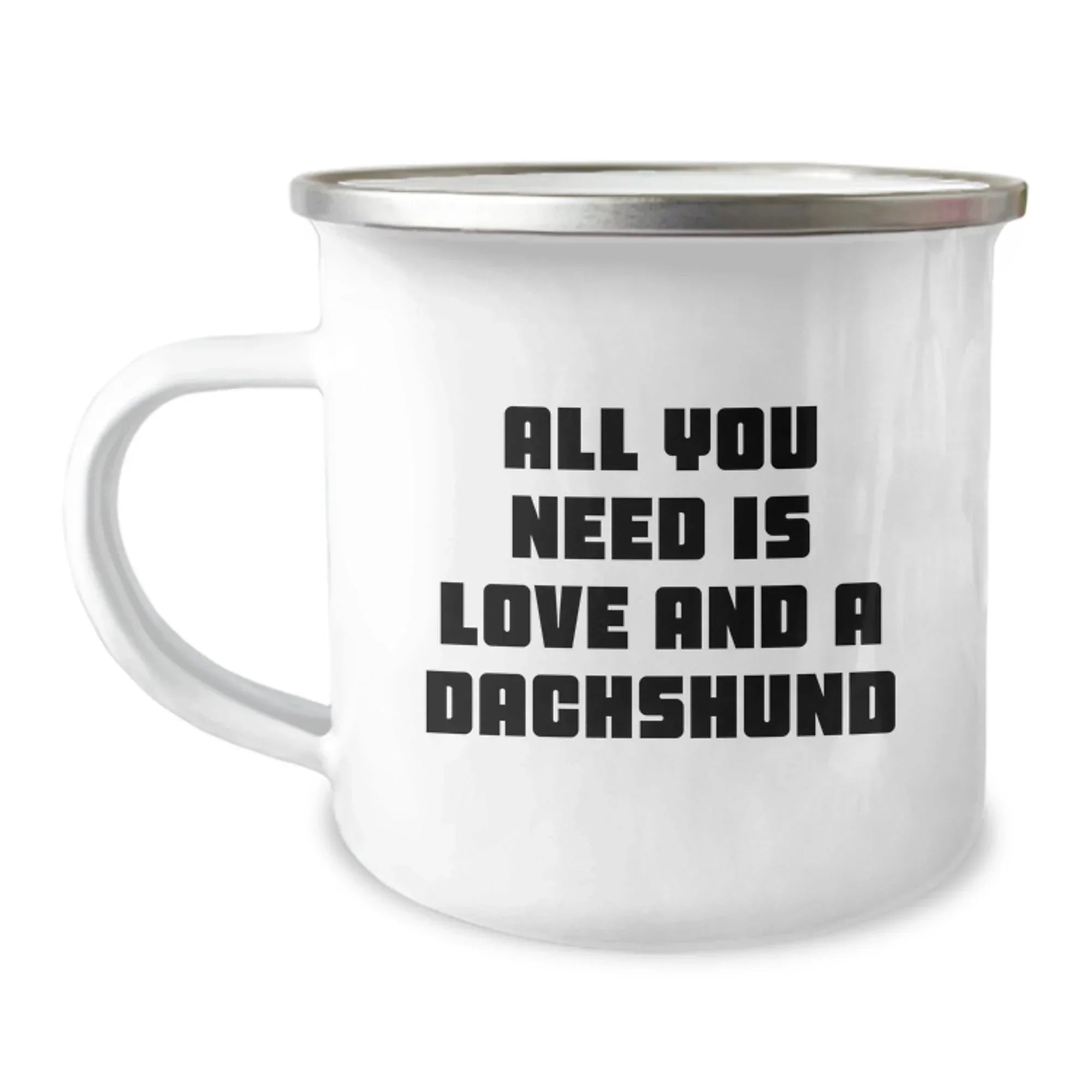 Funny Dachshund Dog Christmas Camping Mug Gifts from Family Friends - All You Need Is Love And A Dachshund, Unique