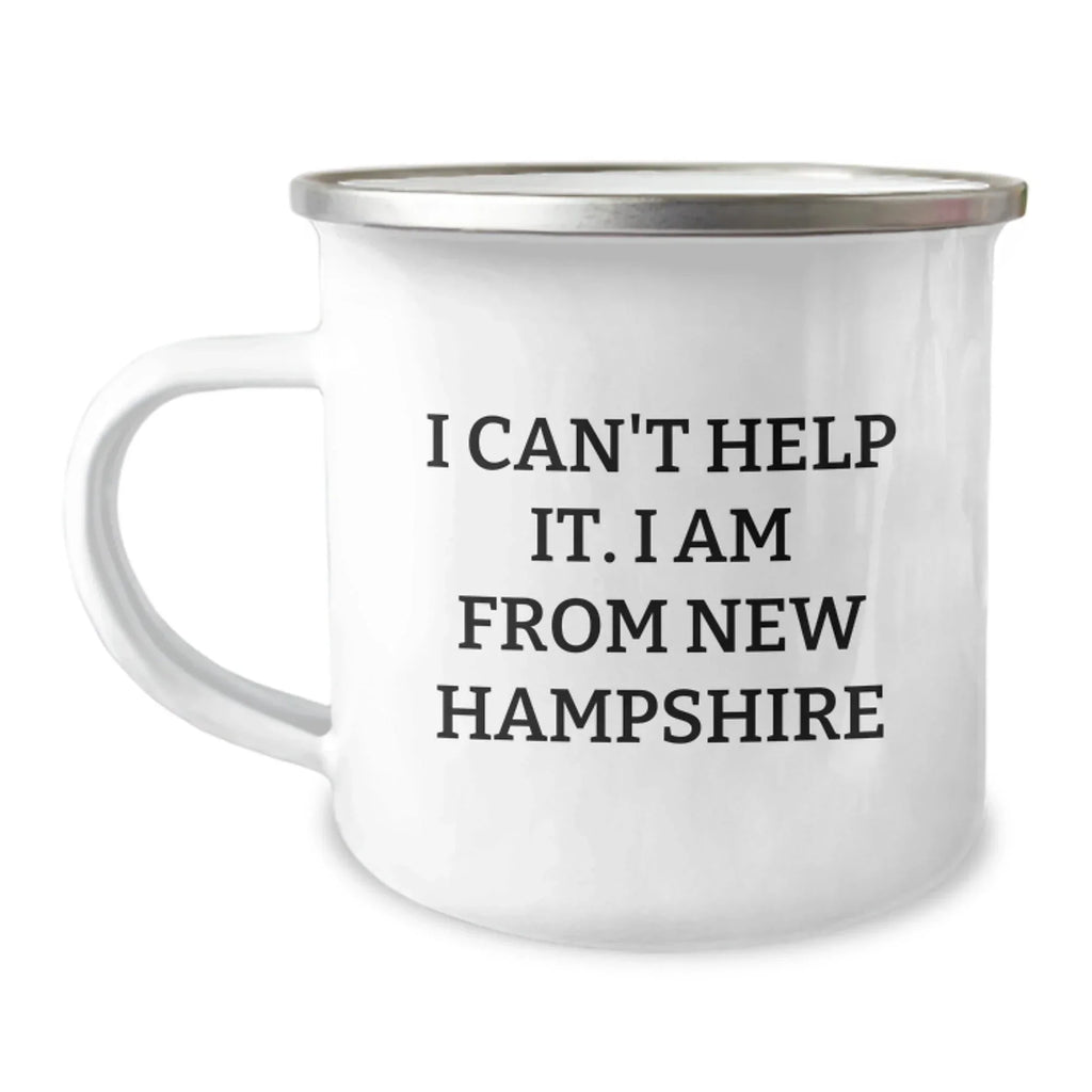 Funny New Hampshire Camping Mug Gifts from Friends and Family for Men and Women who Love the Granite State Perfect for Christmas Unique Items
