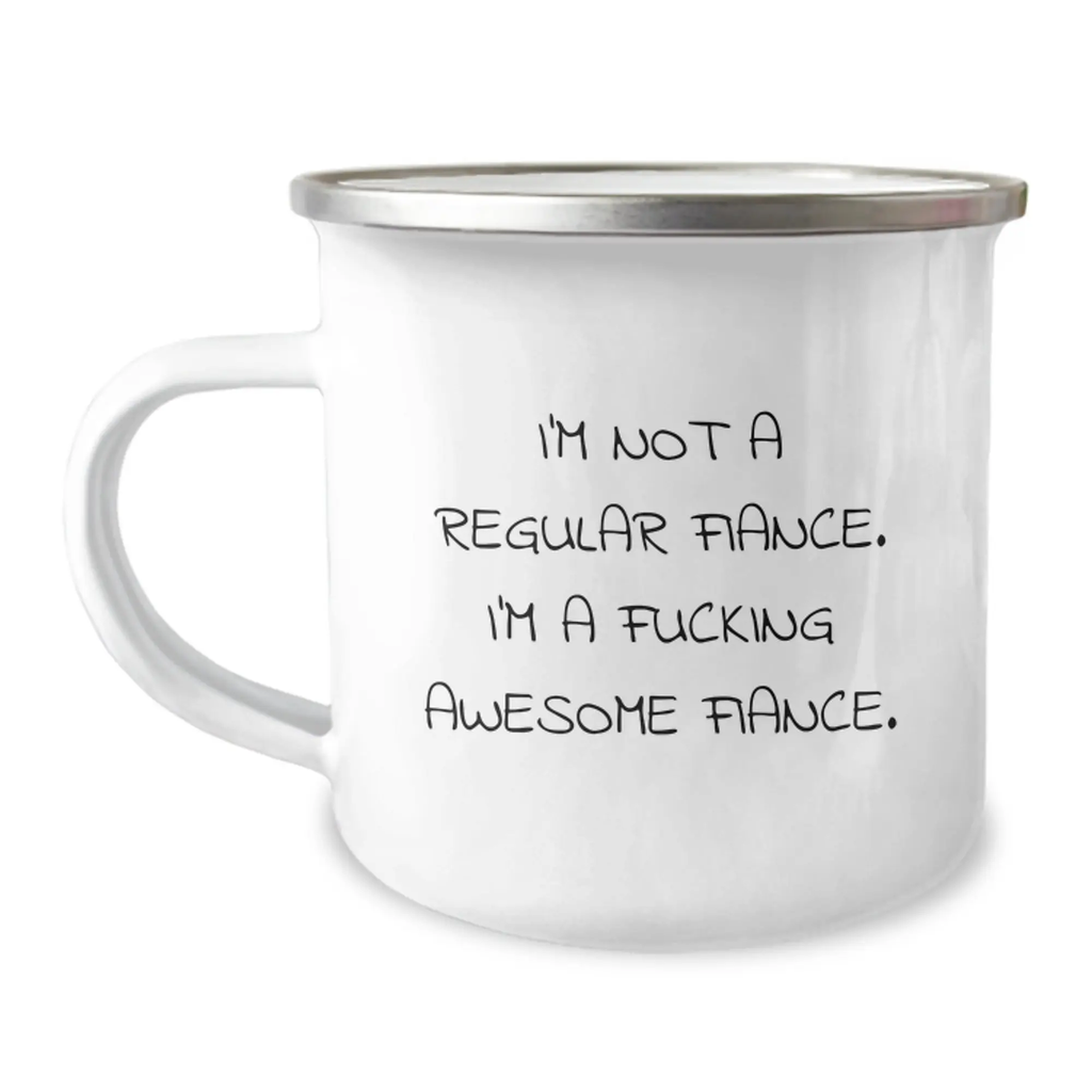 Funny Fiance Gifts from Family - 'I'm Not A Regular Fiance' Birthday Unique Mugs for Men - Image 1