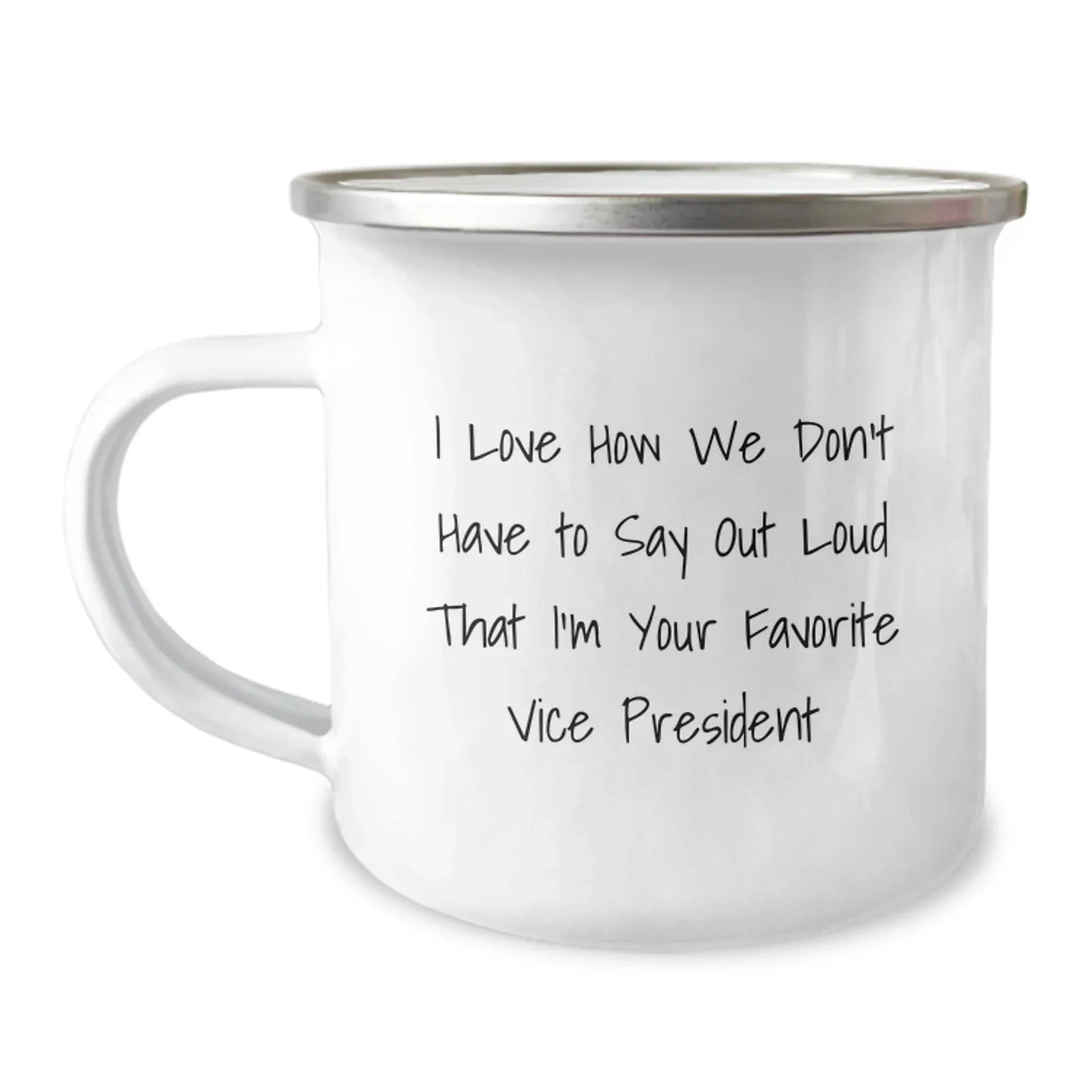 Funny Vice President Gifts from Friends and Family, Camping Mug for Men and Women, Christmas Unique Presents