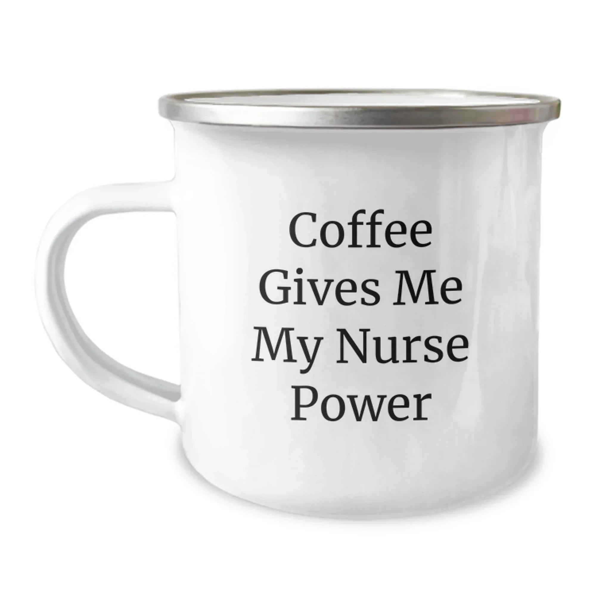Gifts from Family Members, Funny Nurse Coffee Mug for Christmas Unique Gifts, Inspirational 'Coffee Gives Me My Nurse Power' Quote