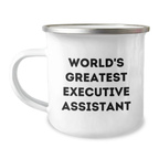 Funny Executive Assistant Gifts from Men to Women World's Greatest Executive Assistant Camping Mugs for Mother's Day Unique Gifts - Image 1