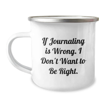 Funny Journaling Camping Mug Gifts from Friends for Journaling Lovers on Christmas Unique - Image 1