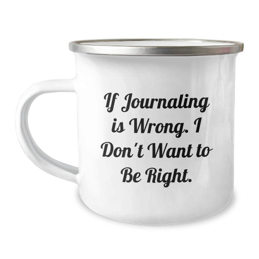 Funny Journaling Camping Mug Gifts from Friends for Journaling Lovers on Christmas Unique - Image 1