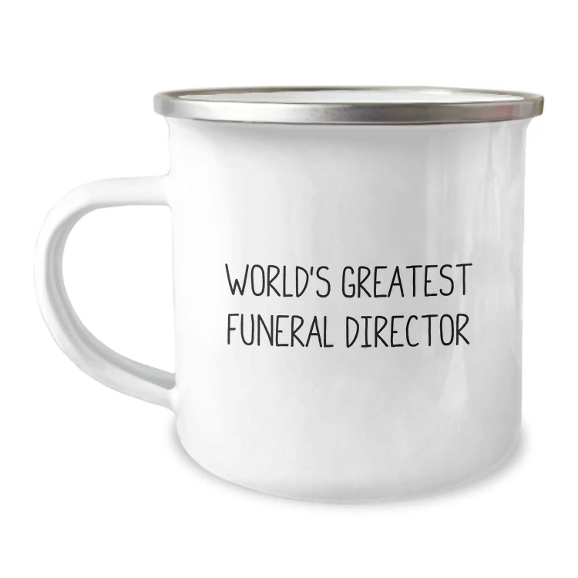 Gifts from Family to World's Greatest Funeral Director Funny Camping Mug for Father's Day - Image 1