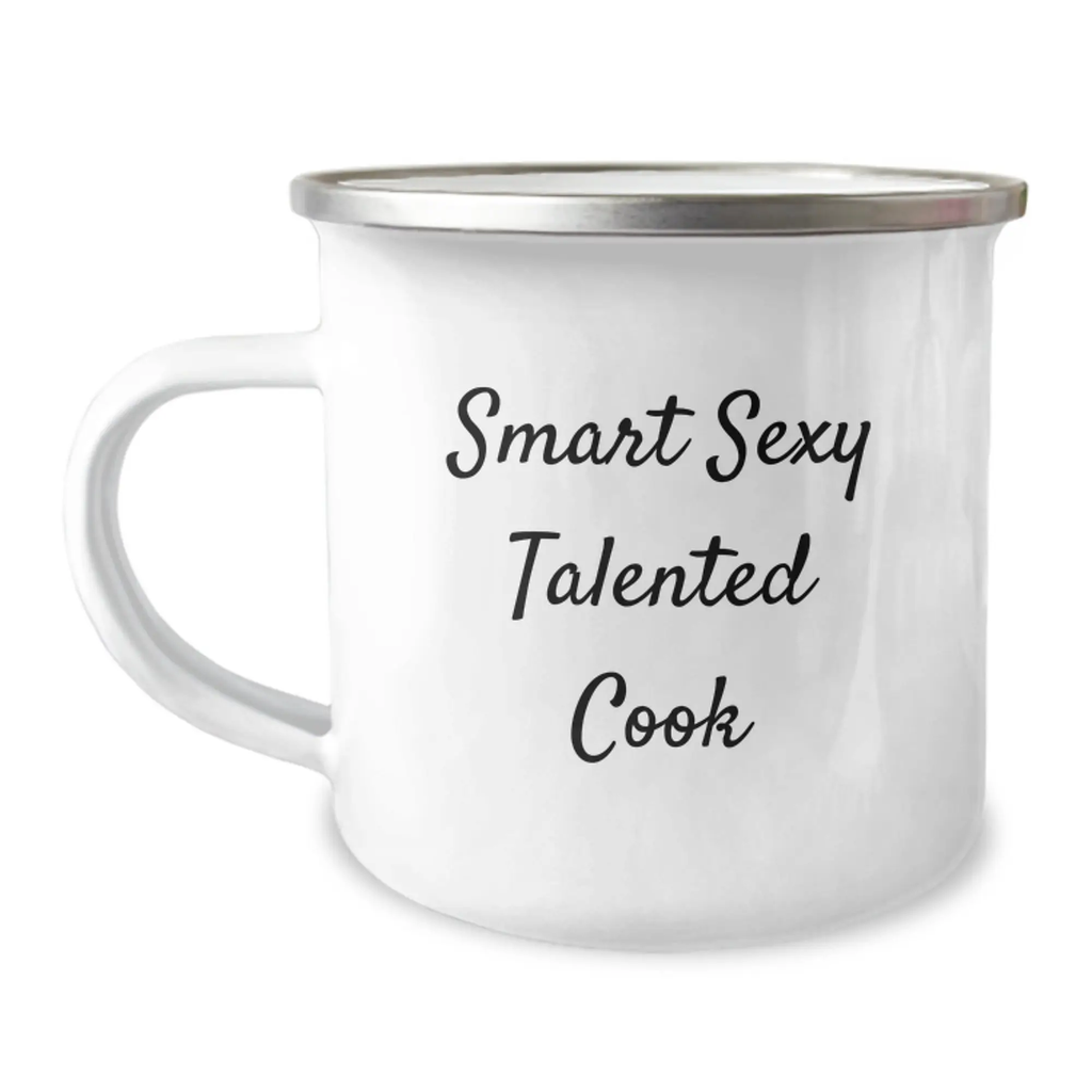 Funny Cook Gifts, Birthday Unique Gifts, Smart Sexy Talented Cook Camping Mug, Perfect for Cook Friends - Gifts from Men to Cook - Image 1