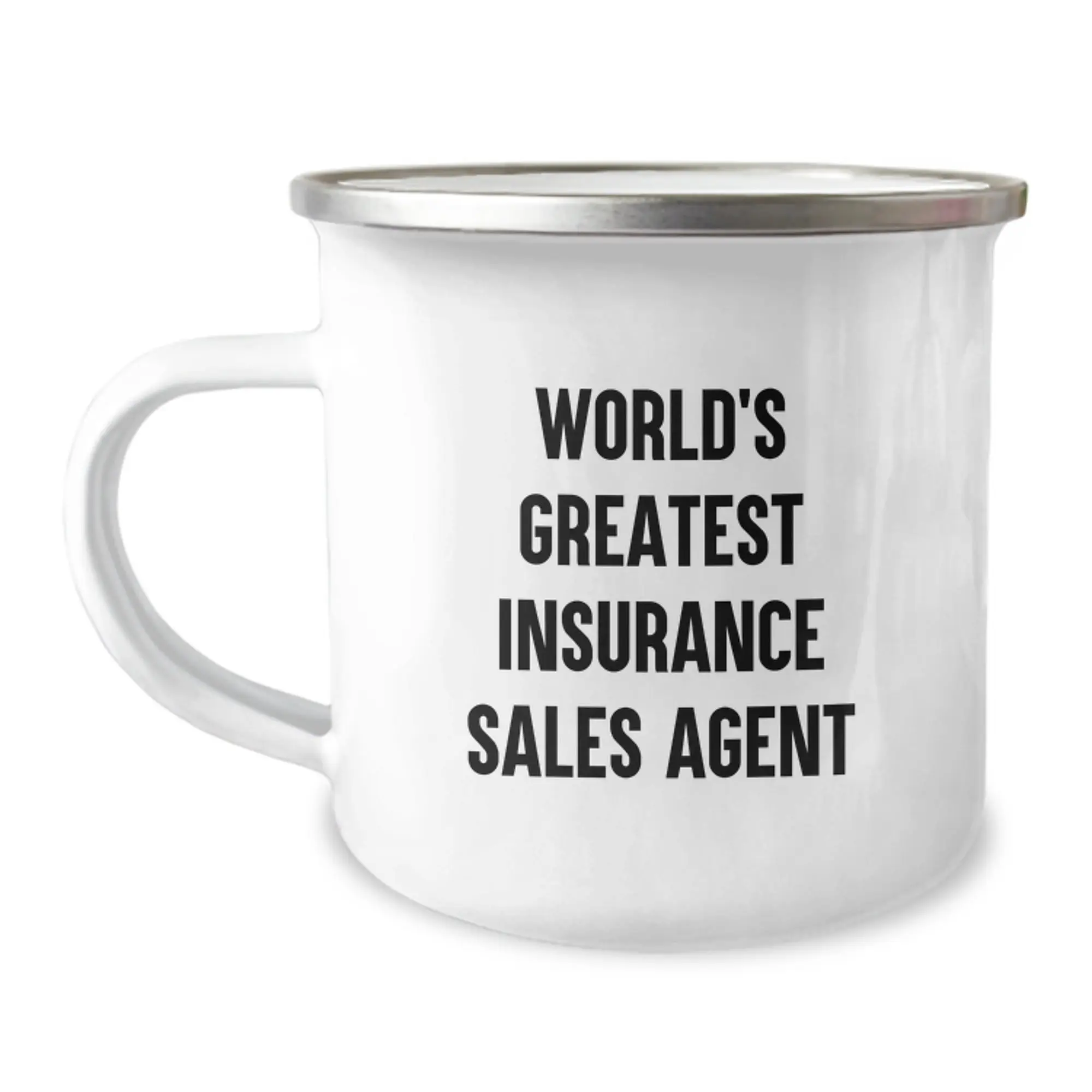 Funny Gift for Insurance Sales Agent Men - World's Greatest Insurance Sales Agent Camping Mug for Mom on Mother's Day Unique Gifts from Friends - Image 1