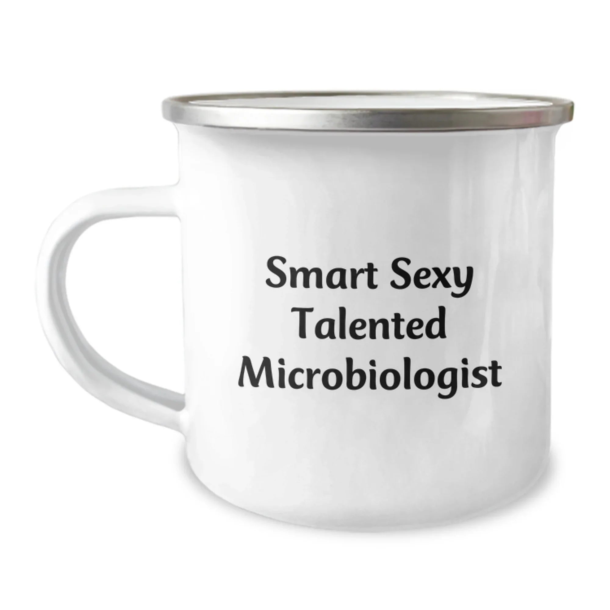 Funny Microbiologist Gifts for Women Friends and Family Members with Camping Mug - 'Smart Sexy Talented Microbiologist' Quote - Unique Christmas Unique Gifts from Men to Women