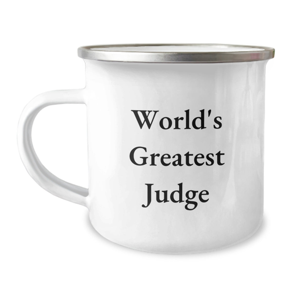 Judge Gift for Him - World's Greatest Judge Keepsake Camping Mug - Image 1