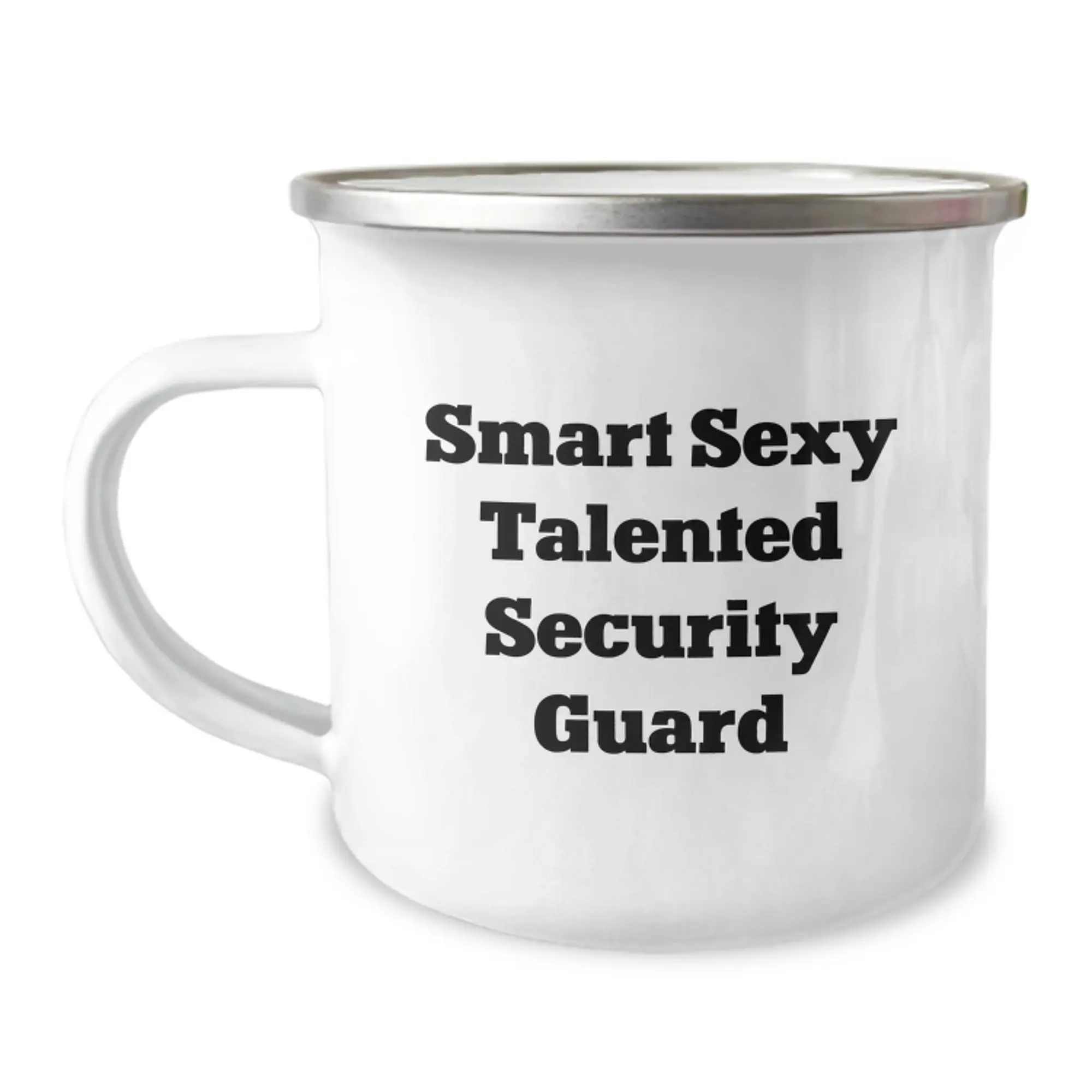 Funny Security Guard Graduation Gifts from Friends for Security Guard - Smart Sexy Talented Security Guard Camping Mug - Image 1