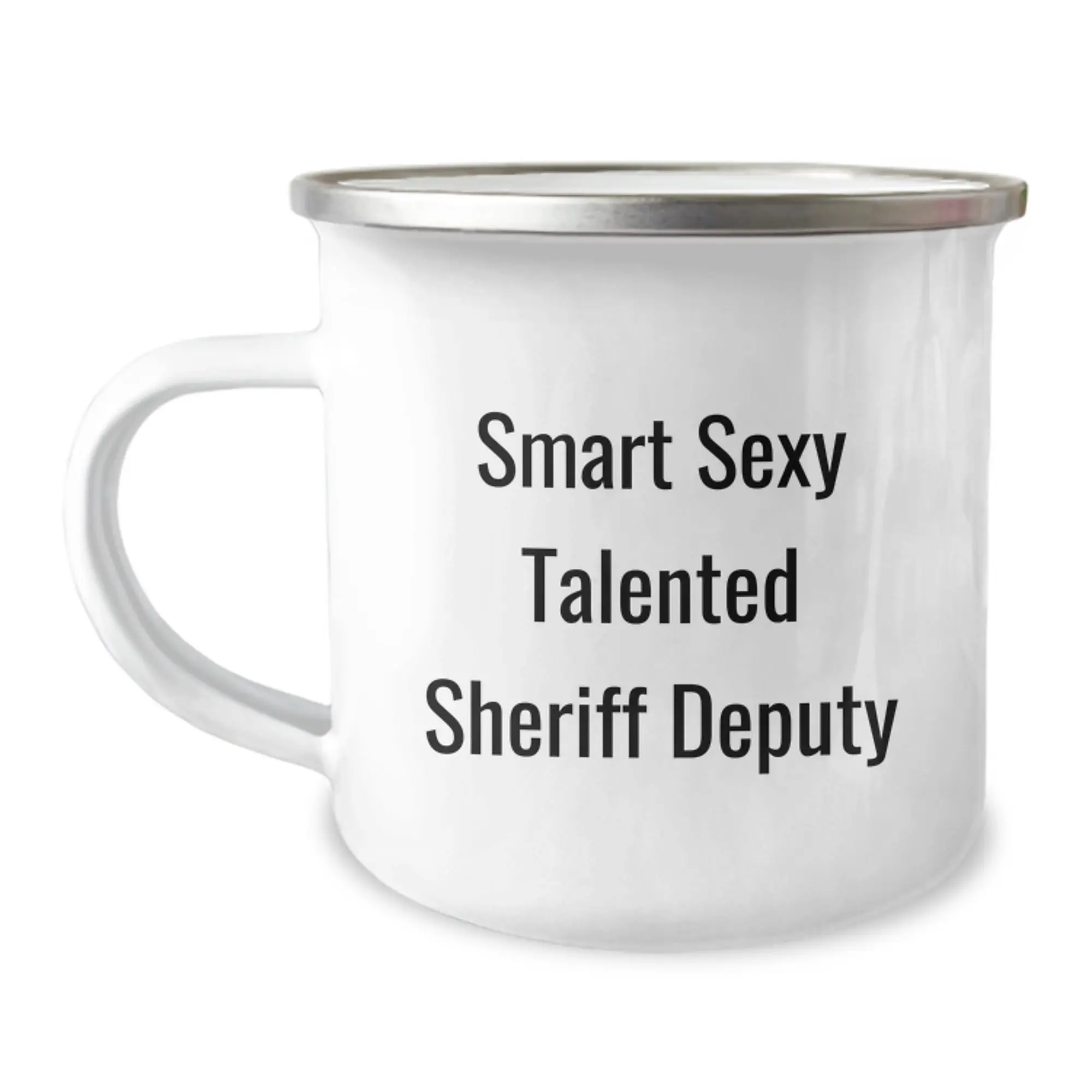 Funny Sheriff Deputy Gifts from Family - Smart Sexy Talented Sheriff Deputy Camping Mug for Sheriff Deputy Men - Image 1