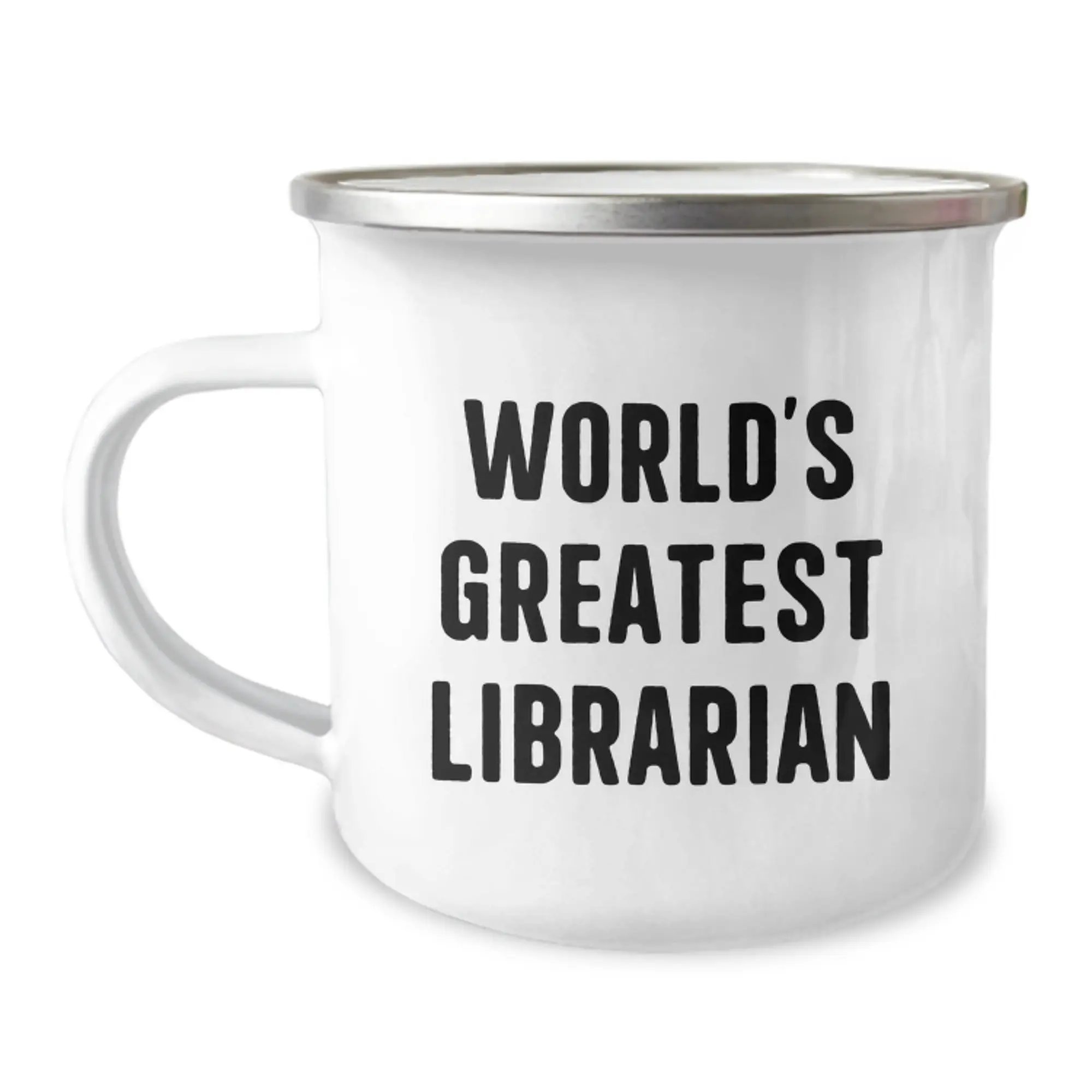 Funny World's Greatest Librarian Gifts for Librarian Friends and Family Camping Mug, Unique Mother's Day Unique Gifts from Men to Women - Image 1
