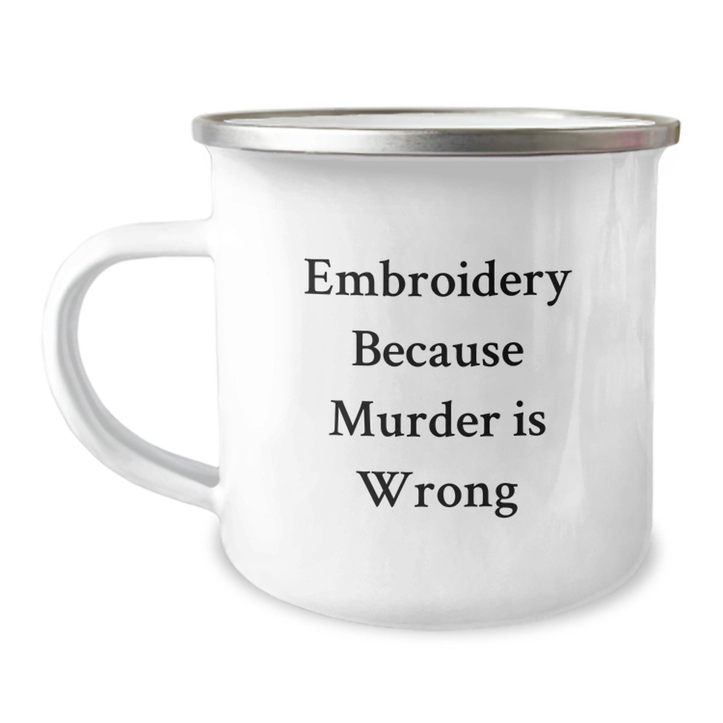 Funny Embroidery Camping Mug Gifts for Men Women Friends Family - Unique Christmas Unique Gifts from Men Women Friends Family - Image 1
