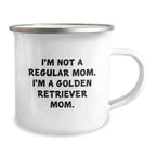 Funny Golden Retriever Mom Camping Mug Gifts for Dog Lovers Birthday Unique Presents from Friends Family