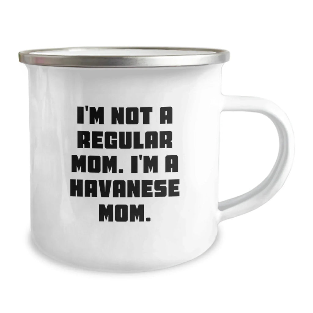 Havanese Dog Lover Gifts from Mom, Funny Camping Mug for Havanese Dog Mom, Unique Christmas Unique Gifts for Havanese Dog Enthusiasts