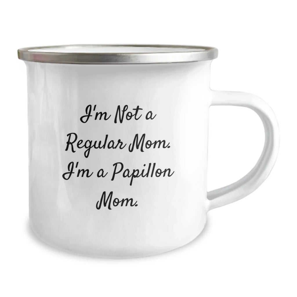 Funny Papillon Dog Mom Camping Mug Gifts from Family, Friends, or Coworkers, Perfect for Christmas Unique Gifts