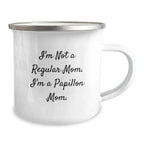 Funny Papillon Dog Mom Camping Mug Gifts from Family, Friends, or Coworkers, Perfect for Christmas Unique Gifts