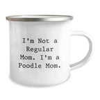 Funny Poodle Dog Gifts for Mom, Poodle Mom Camping Mug - Gifts from Family, Unique Christmas Unique Gifts