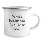 Funny Poodle Dog Camping Mug Gifts for Poodle Mom from Family, Unique Christmas Unique Gifts for Poodle Dog Lovers, Poodle Mom