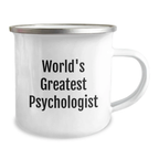 Funny Psychologist Gifts for Him - World's Greatest Psychologist Camping Mug, Unique Graduation Gifts from Friends to Men - Image 2