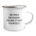 Unique Christmas Unique Gifts for Designer Friends from Men - Funny Camping Mug