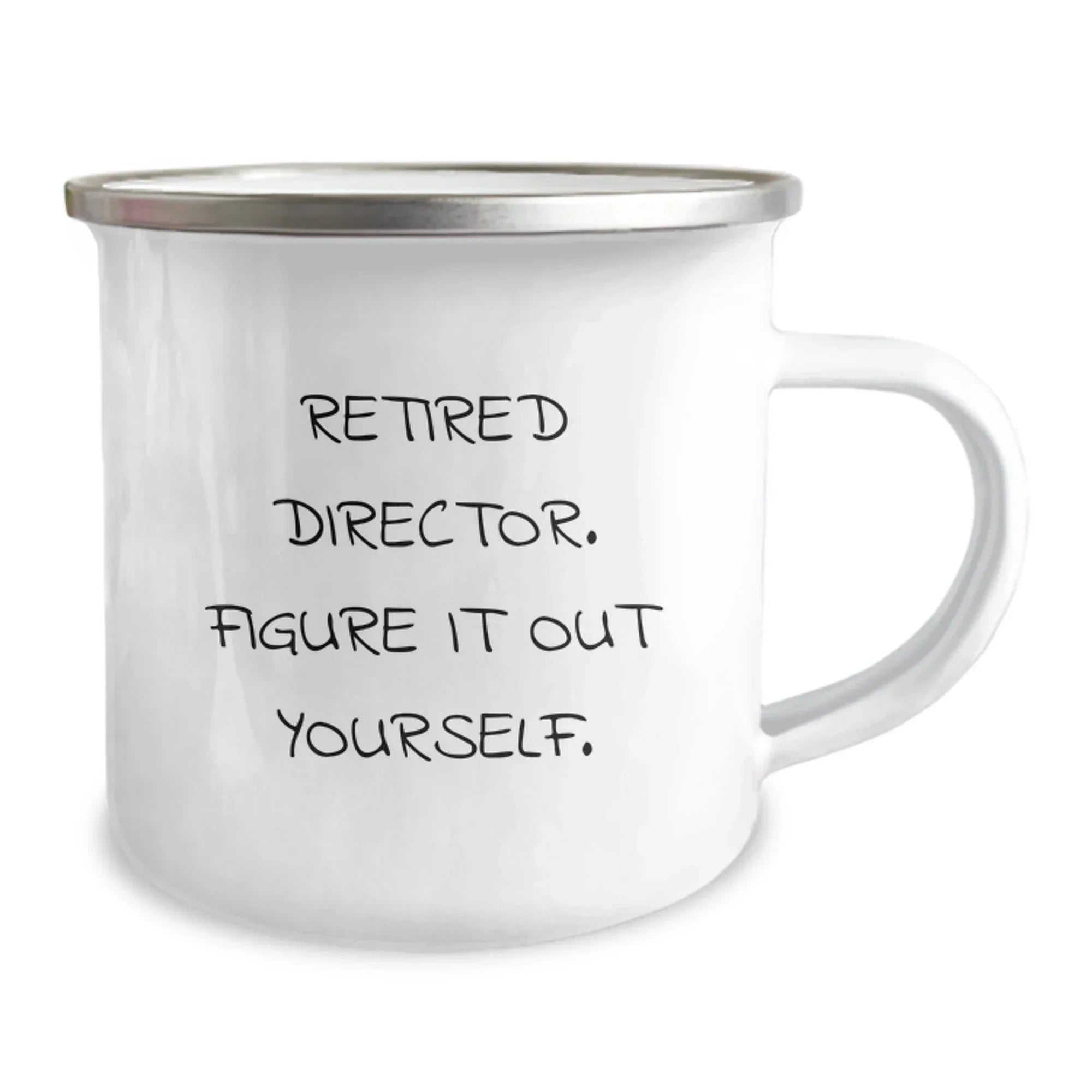Funny Gifts from Friends for a Retired Director, Camping Mug - Director Quote, Christmas Unique Gifts