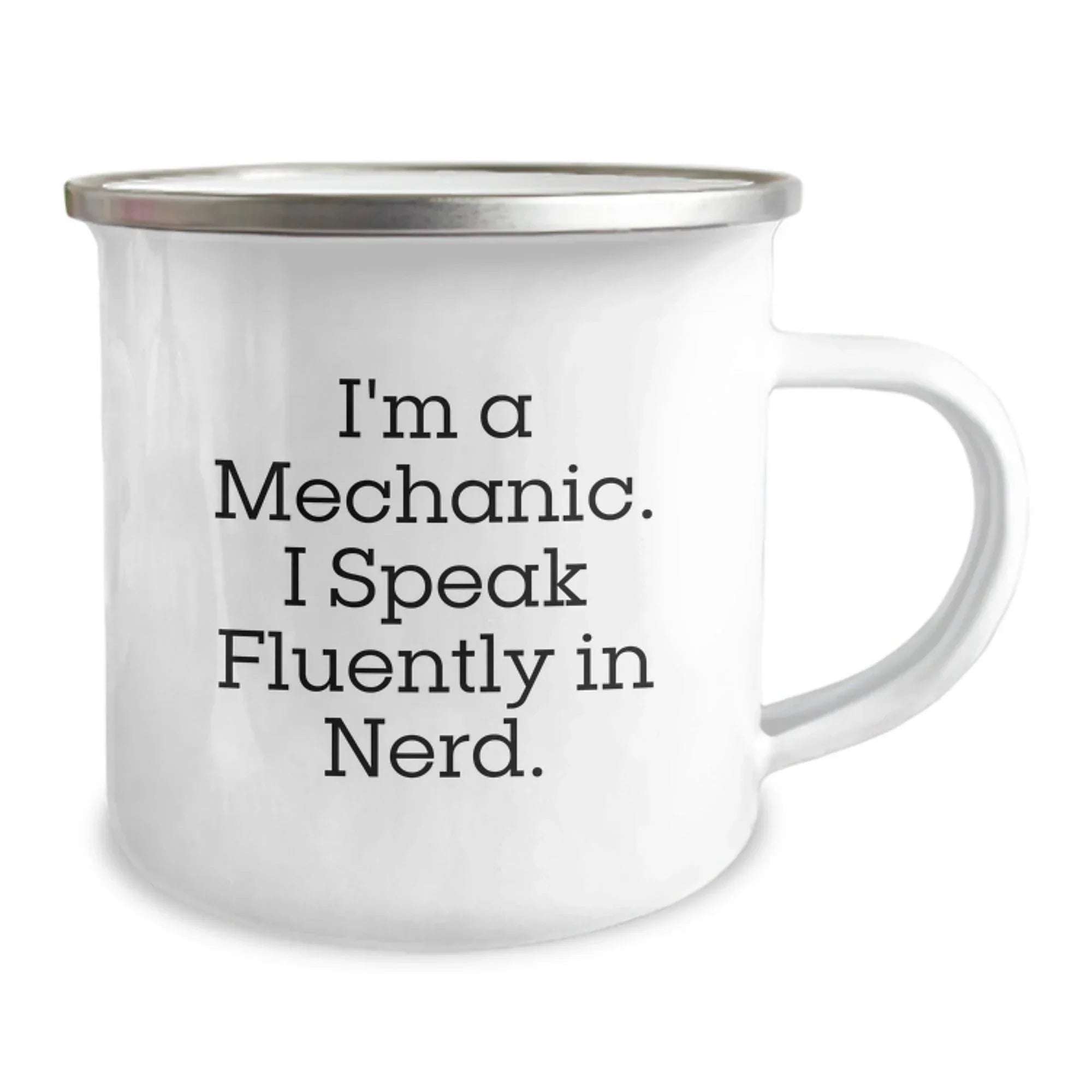 Funny Gifts from Friends for Mechanic Men - Christmas Unique Camping Mugs - I'm A Mechanic. I Speak Fluently In genius. - Mechanic Enthusiast