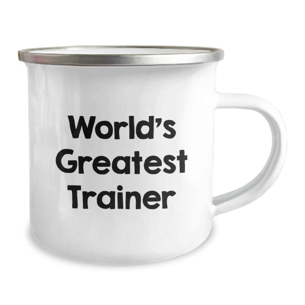 Funny Inspirational Quotes Gifts from Friends, Trainers, Men, Women, Family, for Men, Women, Trainers, Birthdays, Camping Mugs World's Greatest Trainer - Image 2
