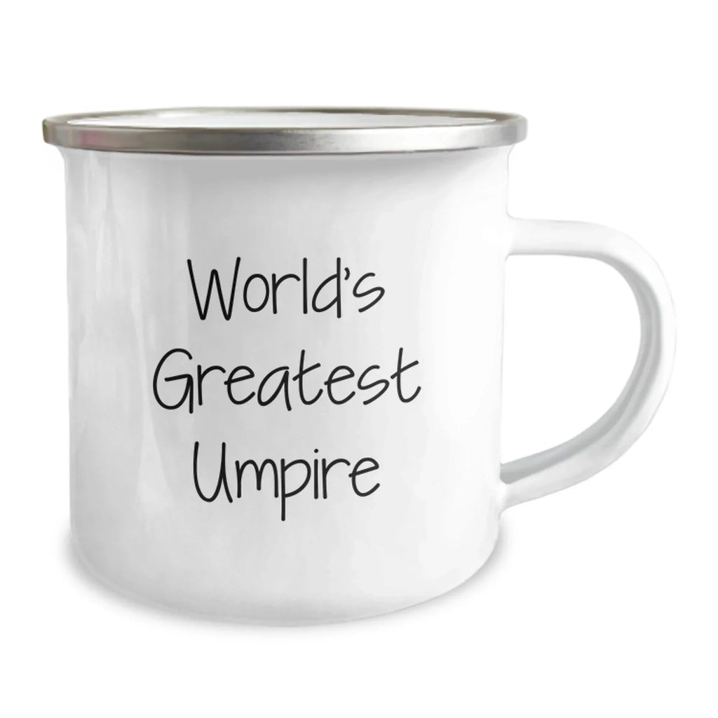 Funny Umpire Gifts for Men, Unique Birthday Unique Gifts from Friends to Umpire Lovers - World's Greatest Umpire Stainless Steel Camping Mug - Image 2