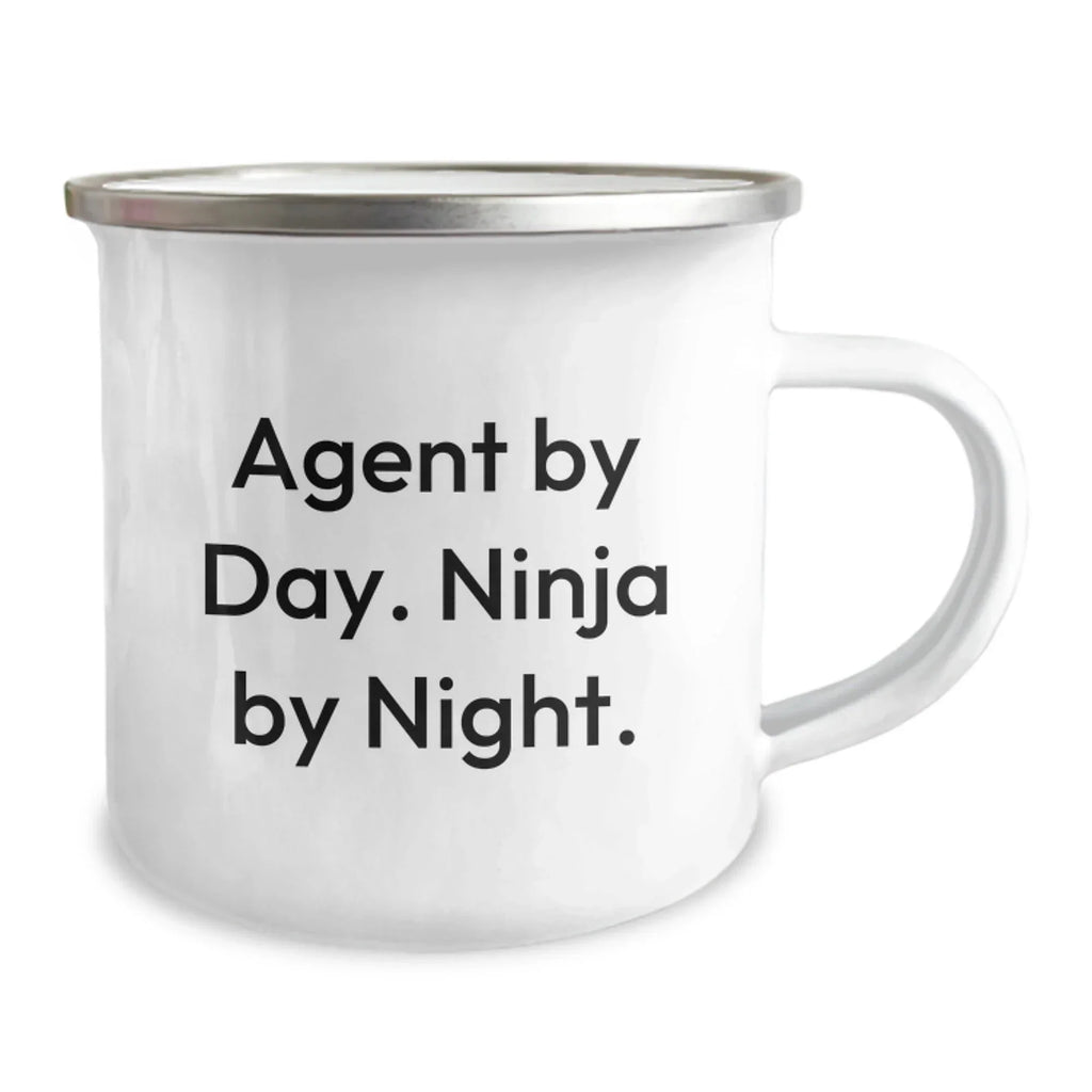 Agent By Day Funny Christmas Unique Gifts for Agent Men Stainless Steel Camping Mug - Agent Gifts from Men to Men