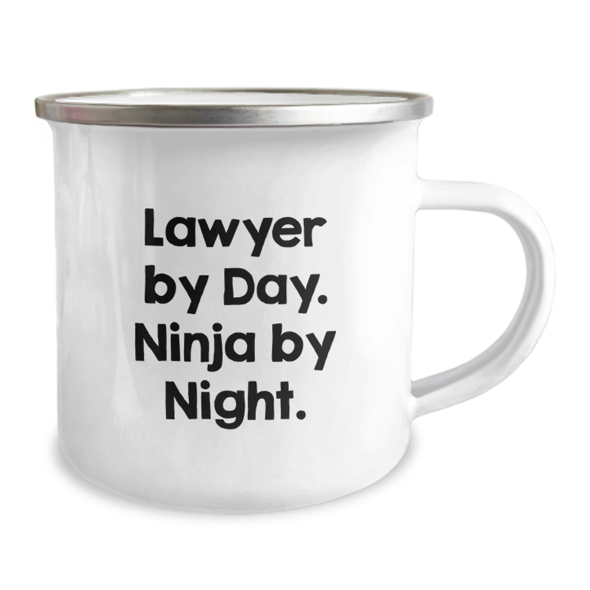 Funny Lawyer Gifts for Men - Lawyer By Day. Ninja By Night. Camping Mug for Graduation Unique Gifts from Friends to Lawyer - Image 2