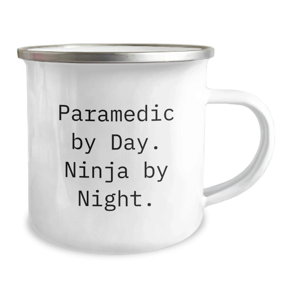 Funny Rescue Worker Gifts from Friends for Valentine's Unique Mugs - Rescue Worker By Day Ninja By Night Camping Mug